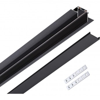 Низковольтный шинопровод NOVOTECH SMAL SHINO NT23 000 для встраиваемого монтажа в ГКЛ, 2м IP20 48V (черный) Низковольтный шинопровод NOVOTECH SMAL SHINO NT23 000 для встраиваемого монтажа в ГКЛ, 2м IP20 48V (черный)