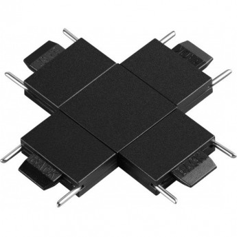 Соединитель с токопроводом "X" NOVOTECH EASY 135270 SHINO NT24 для низковольтного шинопровода IP20 24V черный Соединитель с токопроводом "X" NOVOTECH EASY 135270 SHINO NT24 для низковольтного шинопровода IP20 24V черный